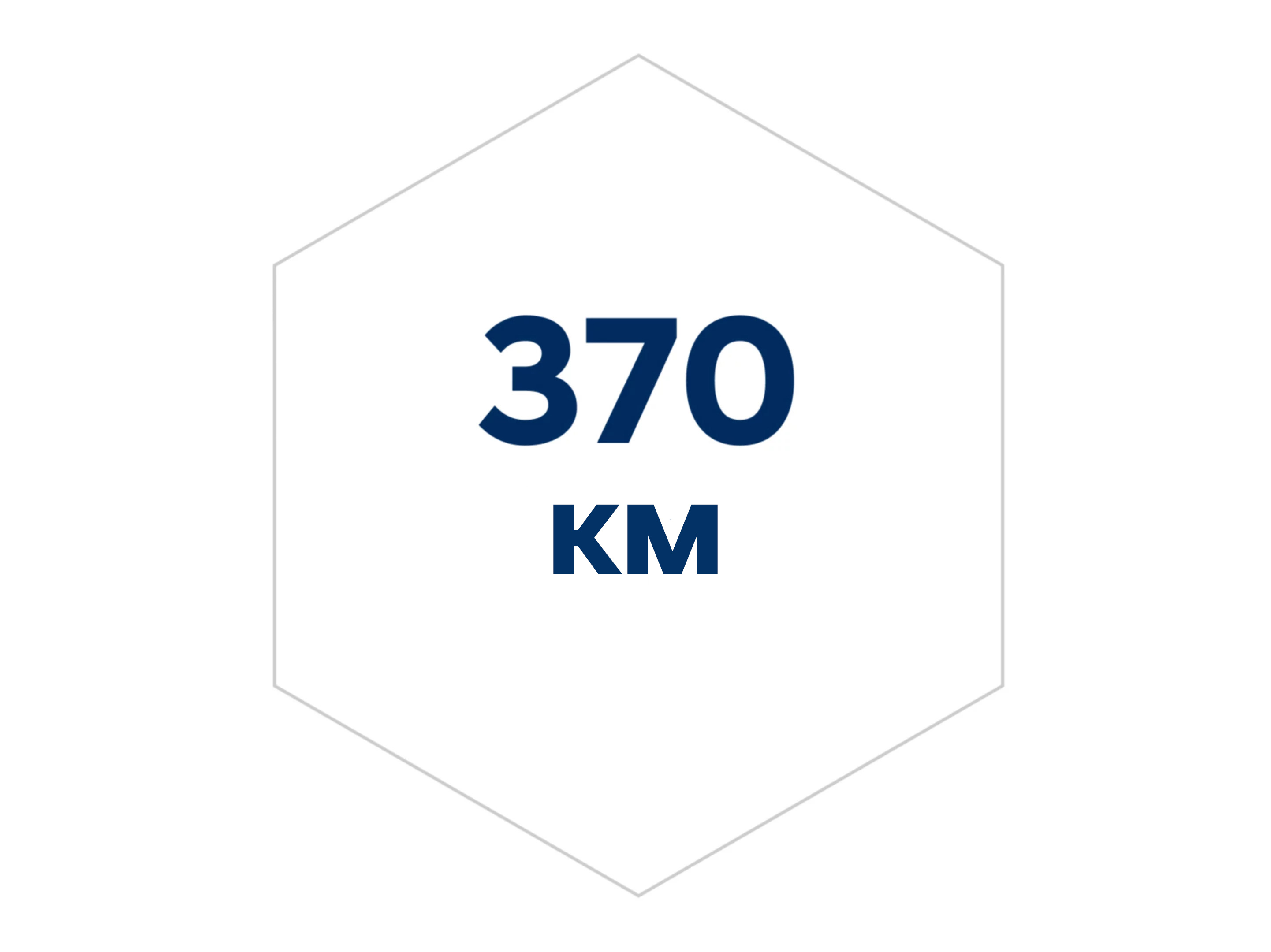 Icon of the driving range of up to 370 km of the Hyundai INSTER.