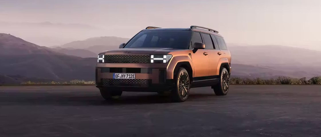 The SANTA FE is parked up ahead